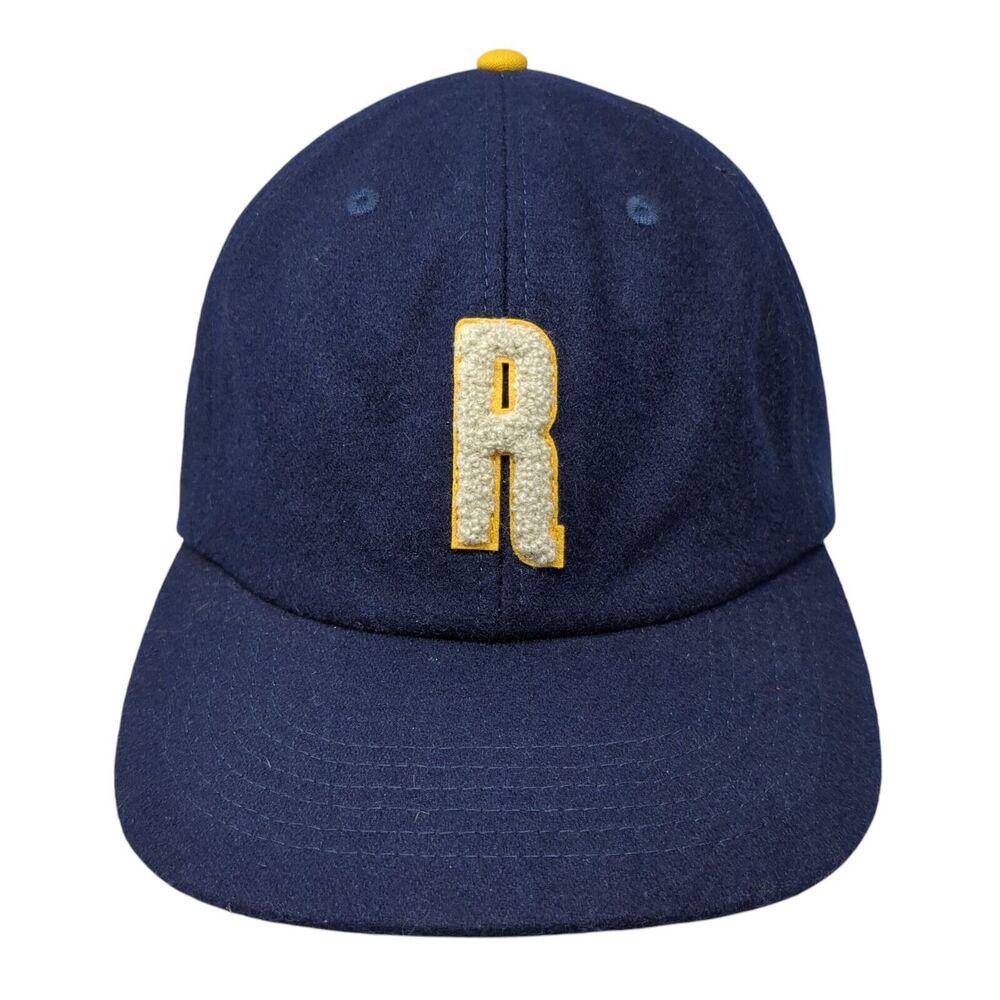 Ratio Beerworks Slideback Hat Blue One Size Leather Strap Solid W/Tags